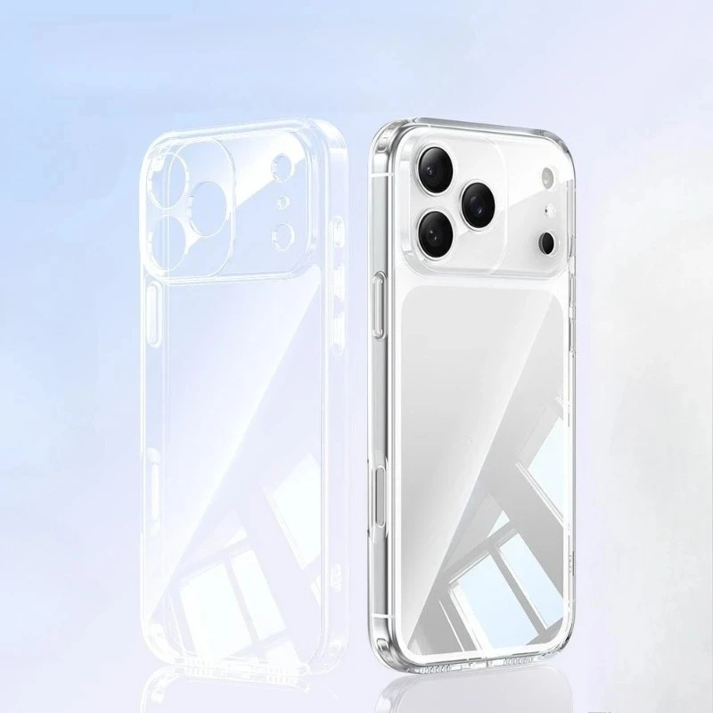Ultra Thin Clear TPU Phone Cases For iPhone 17 Pro Max 16 15 14 13 12 11 Pro Max Plus Mini 16E 17 Air Transparent Silicone Cover